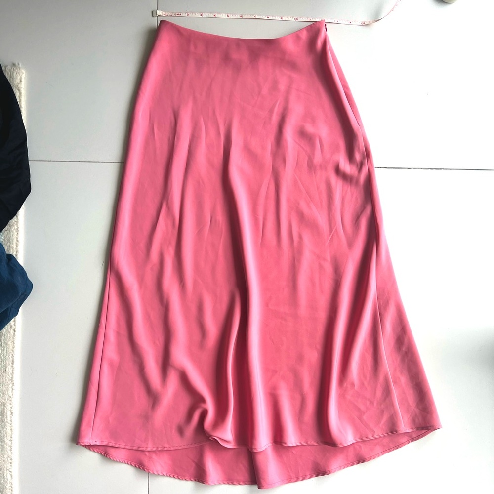 Pink long silky skirt from Zara  never worn
